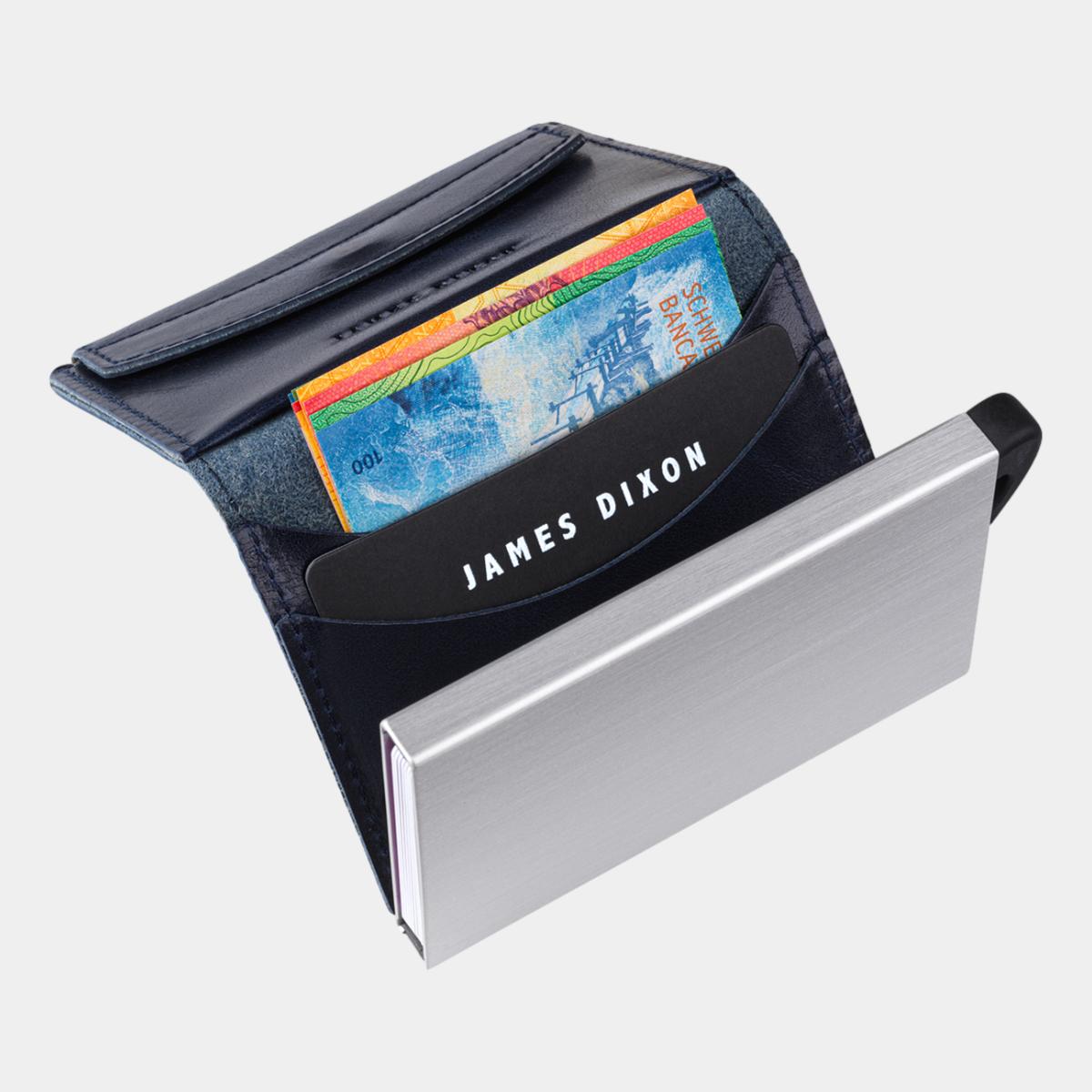 jd0047 james dixon puro classic blue coin pocket wallet notes