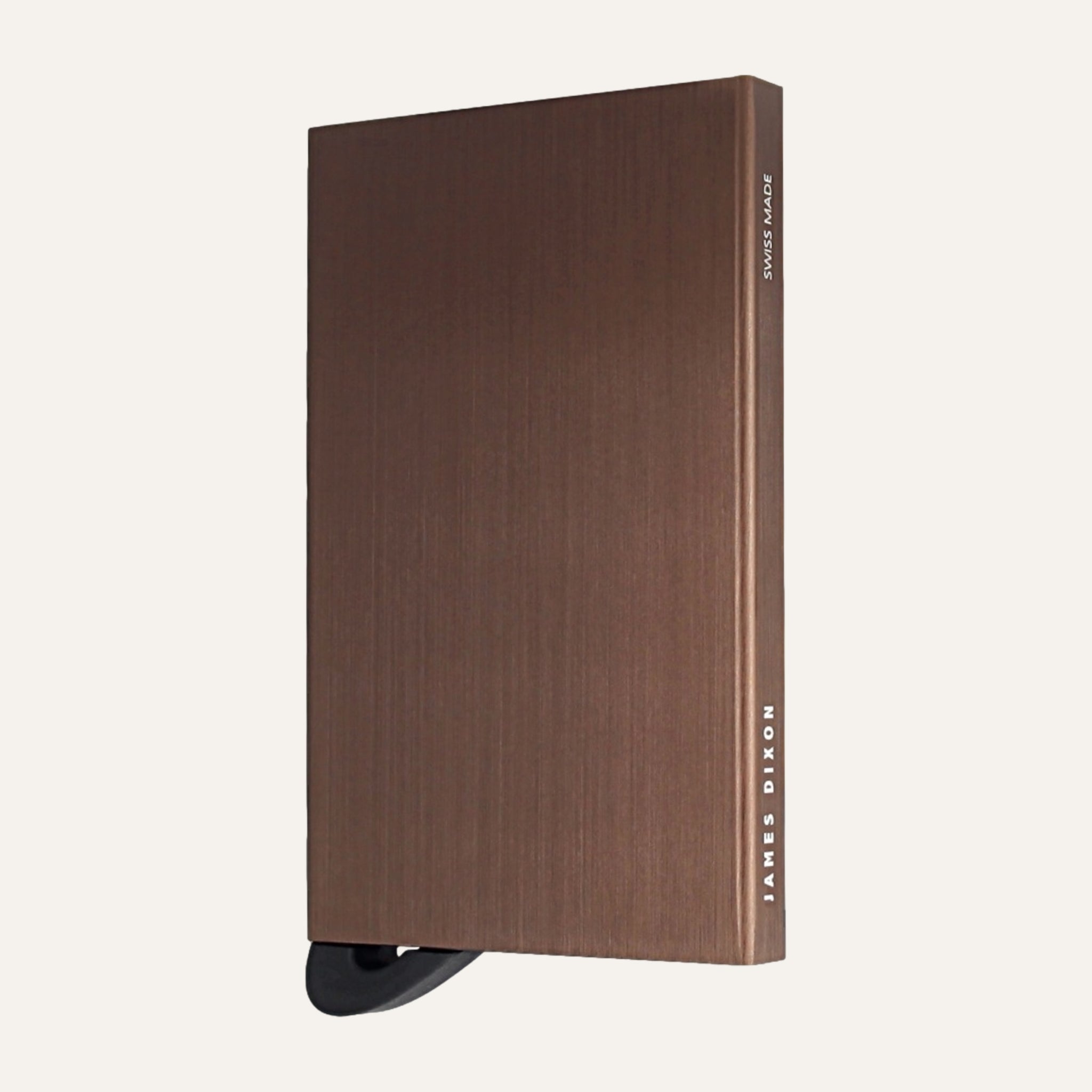 James Dixon Slim RFID Cardholder, Dark Brown, Solo