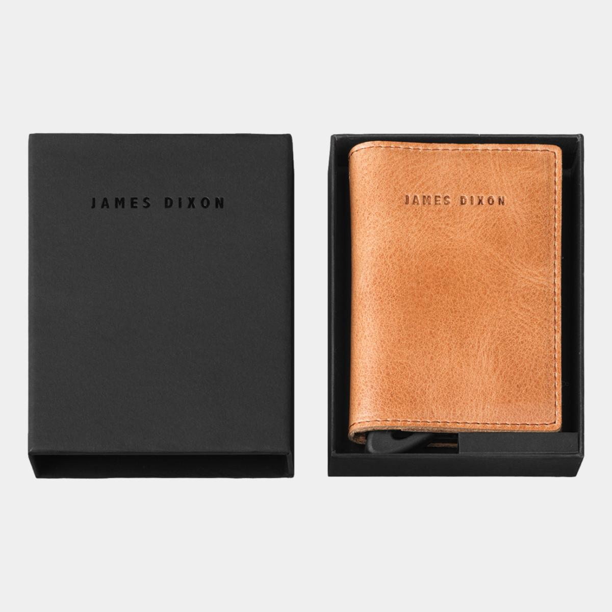jd0051 james dixon puro classic camel brown coin pocket wallet box