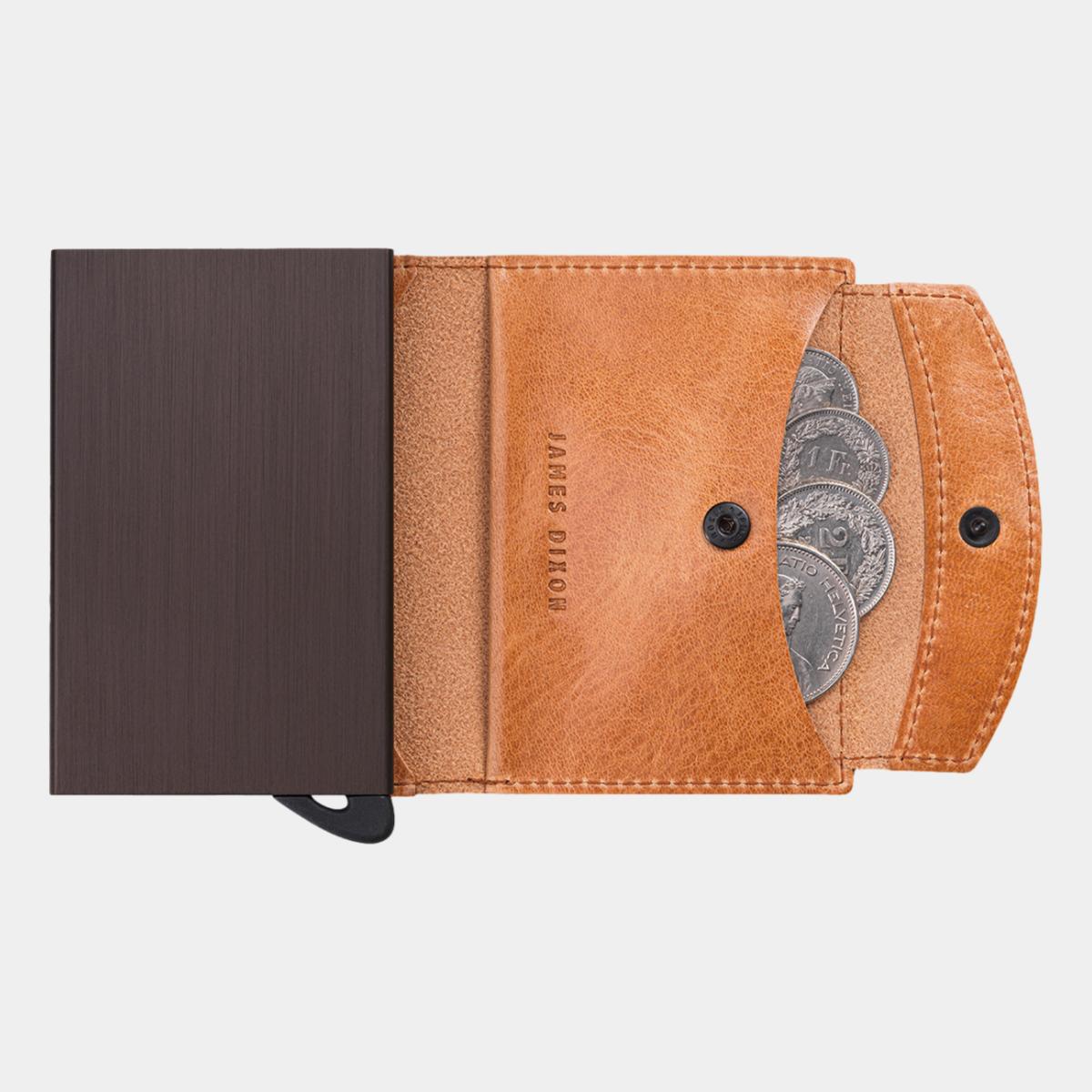 jd0051 james dixon puro classic camel brown coin pocket wallet coins
