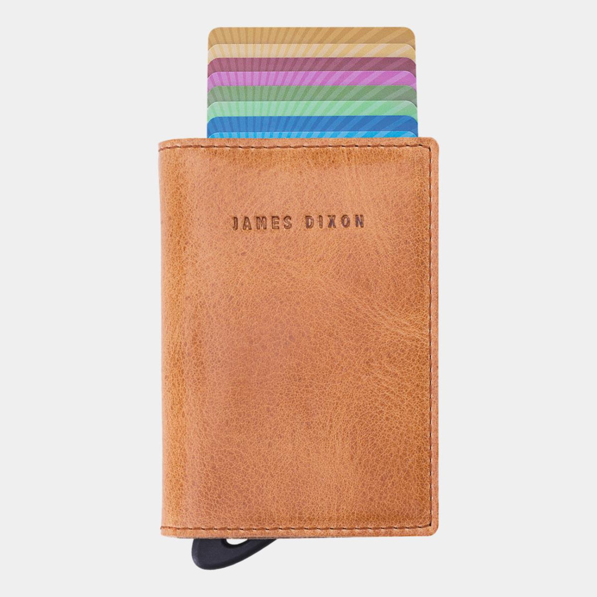 jd0051 james dixon puro classic camel brown coin pocket wallet front