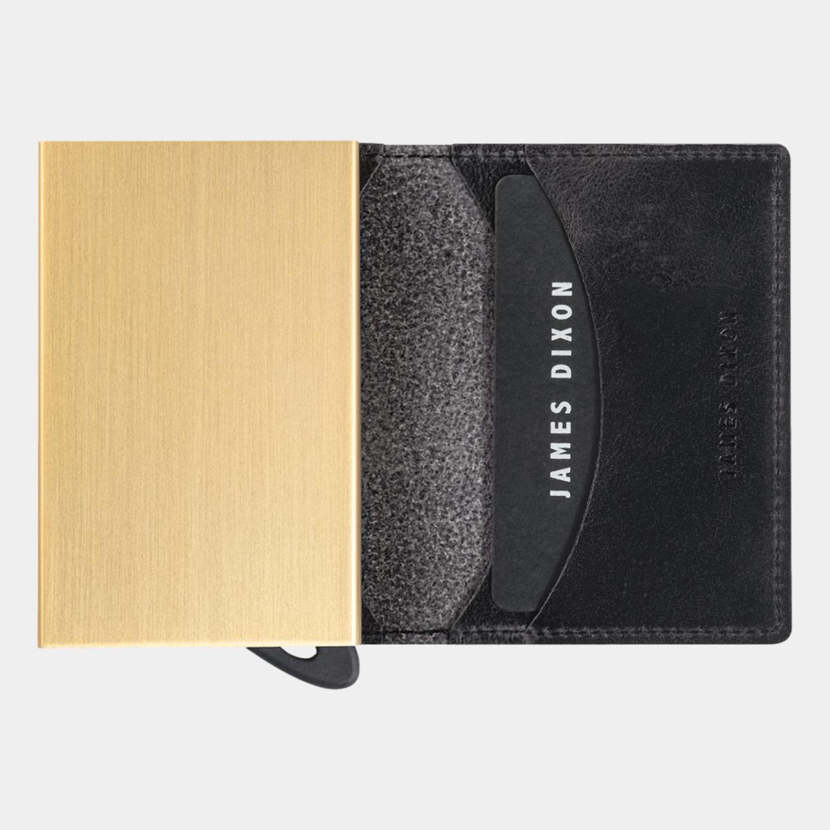 jd0060 james dixon puro raw black gold wallet open