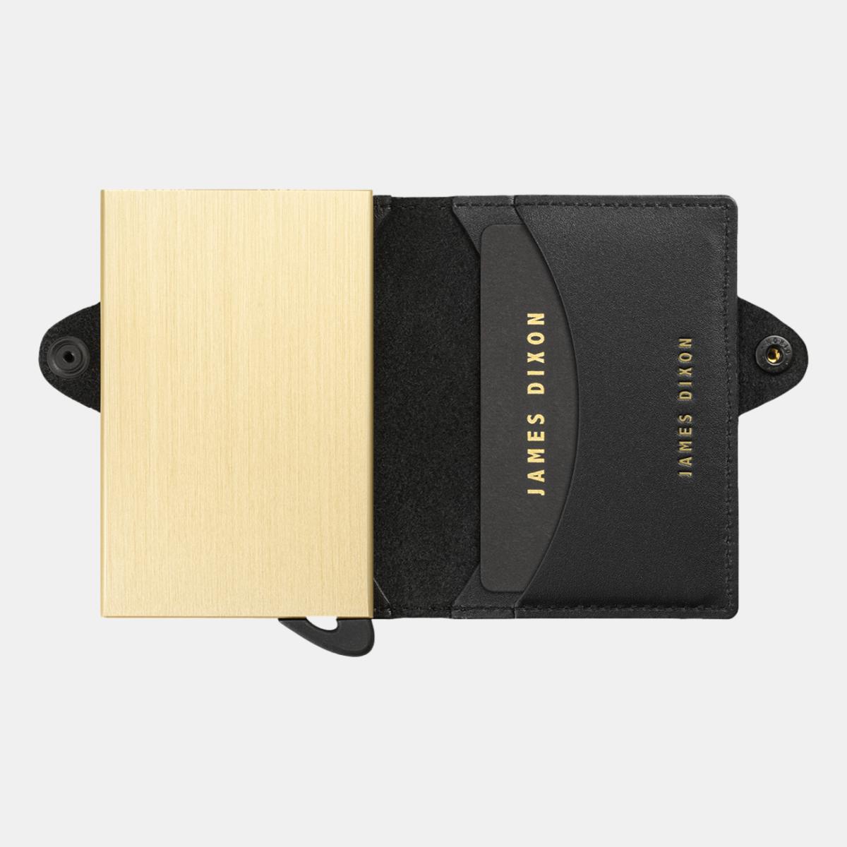 jd0072 james dixon boton one black gold wallet open