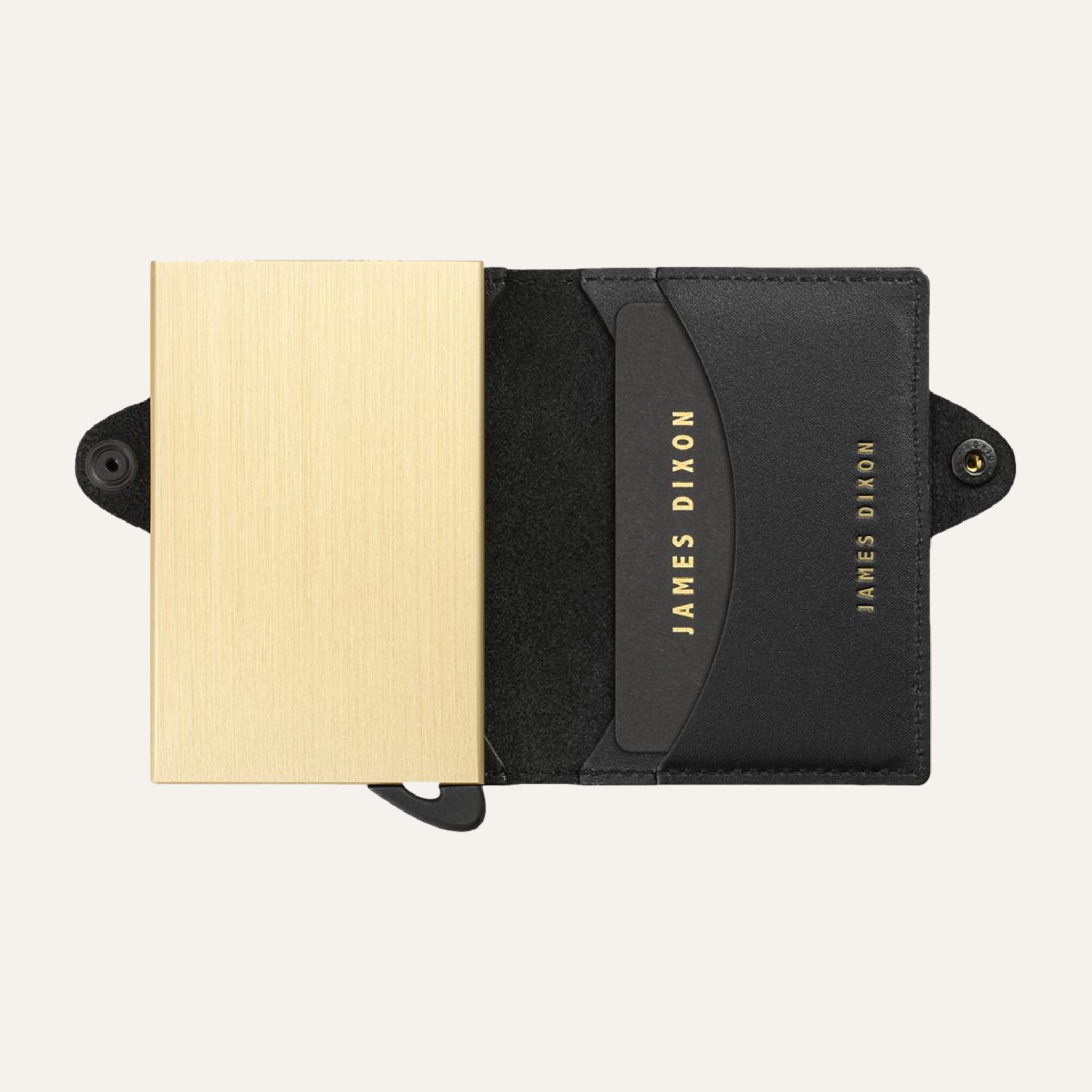Black/Gold - One - Snap - Wallet