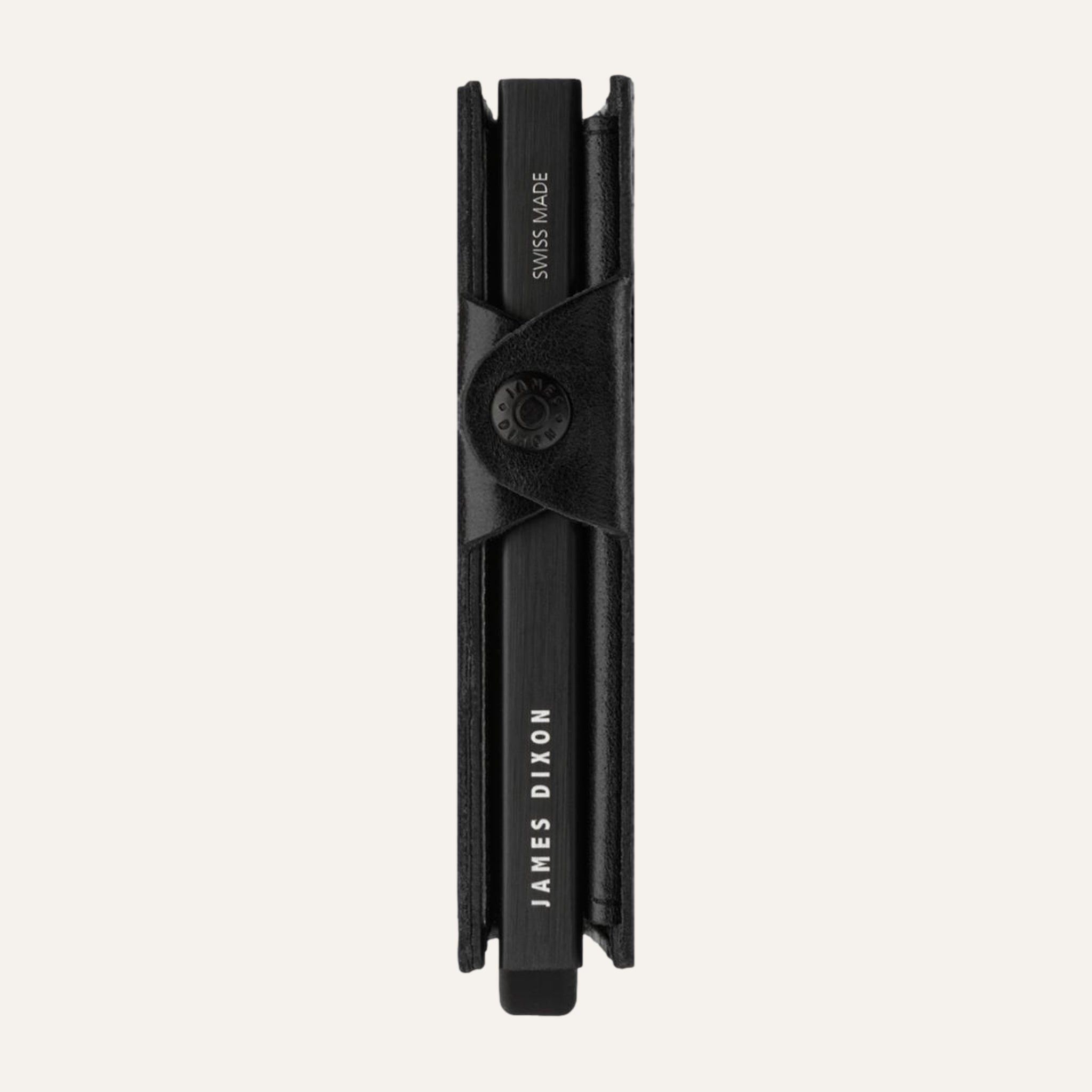 All Black - Classic - Münzfach - Knopf - Portemonnaie