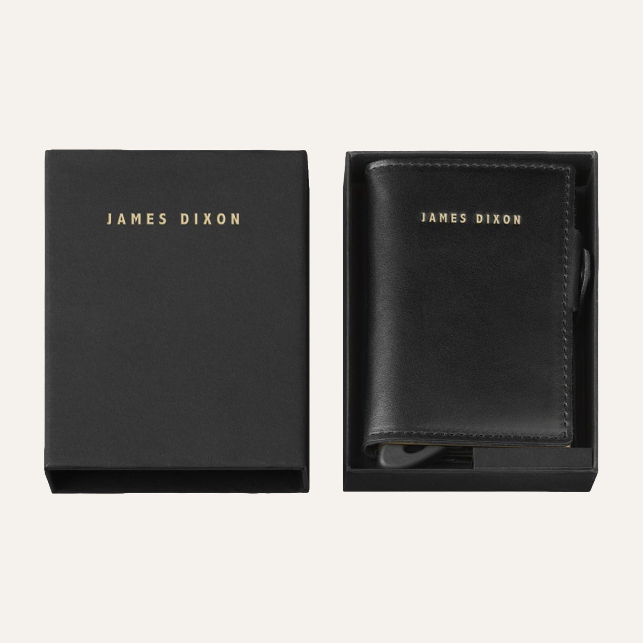 Black/Gold - Classic - Monedero - Botón - Cartera