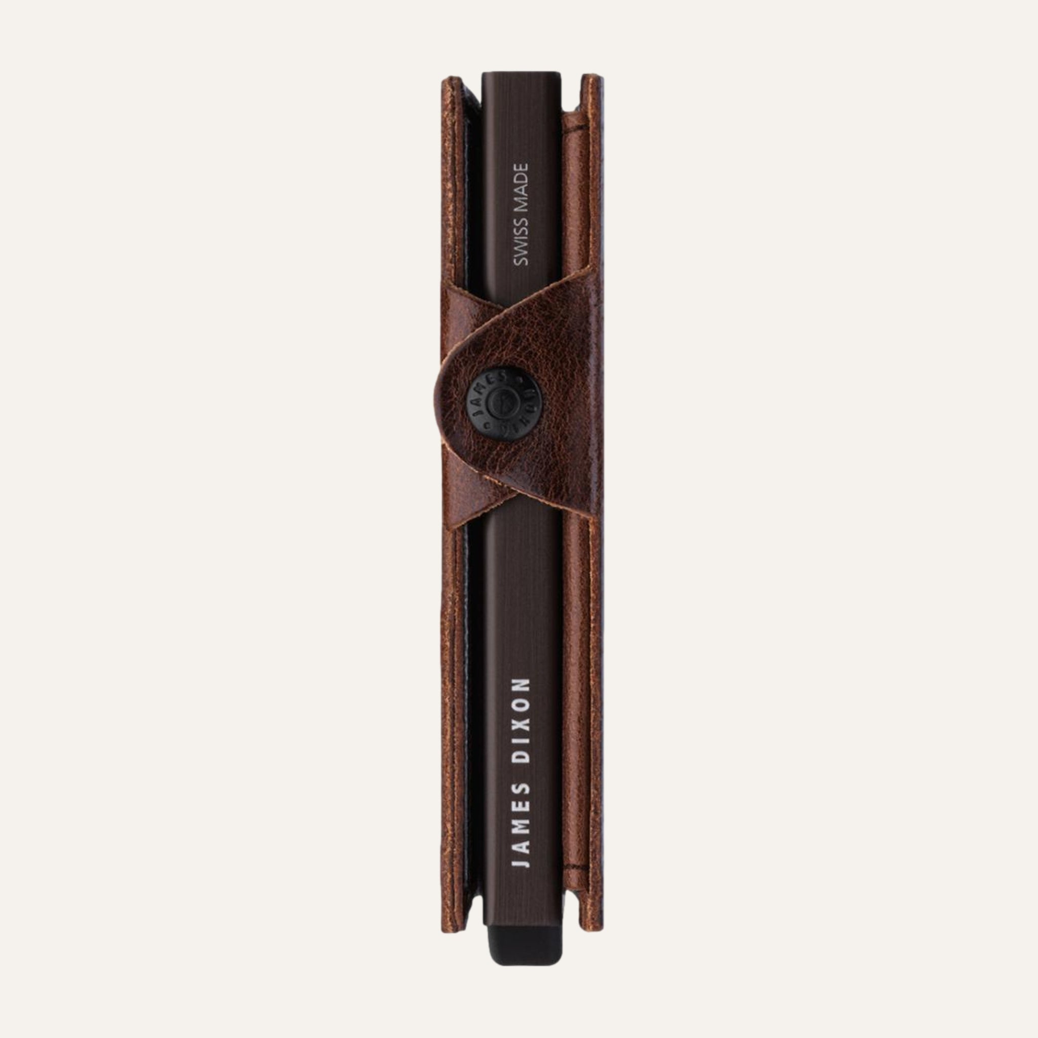Cacao Brown - Classic - Münzfach - Knopf - Portemonnaie