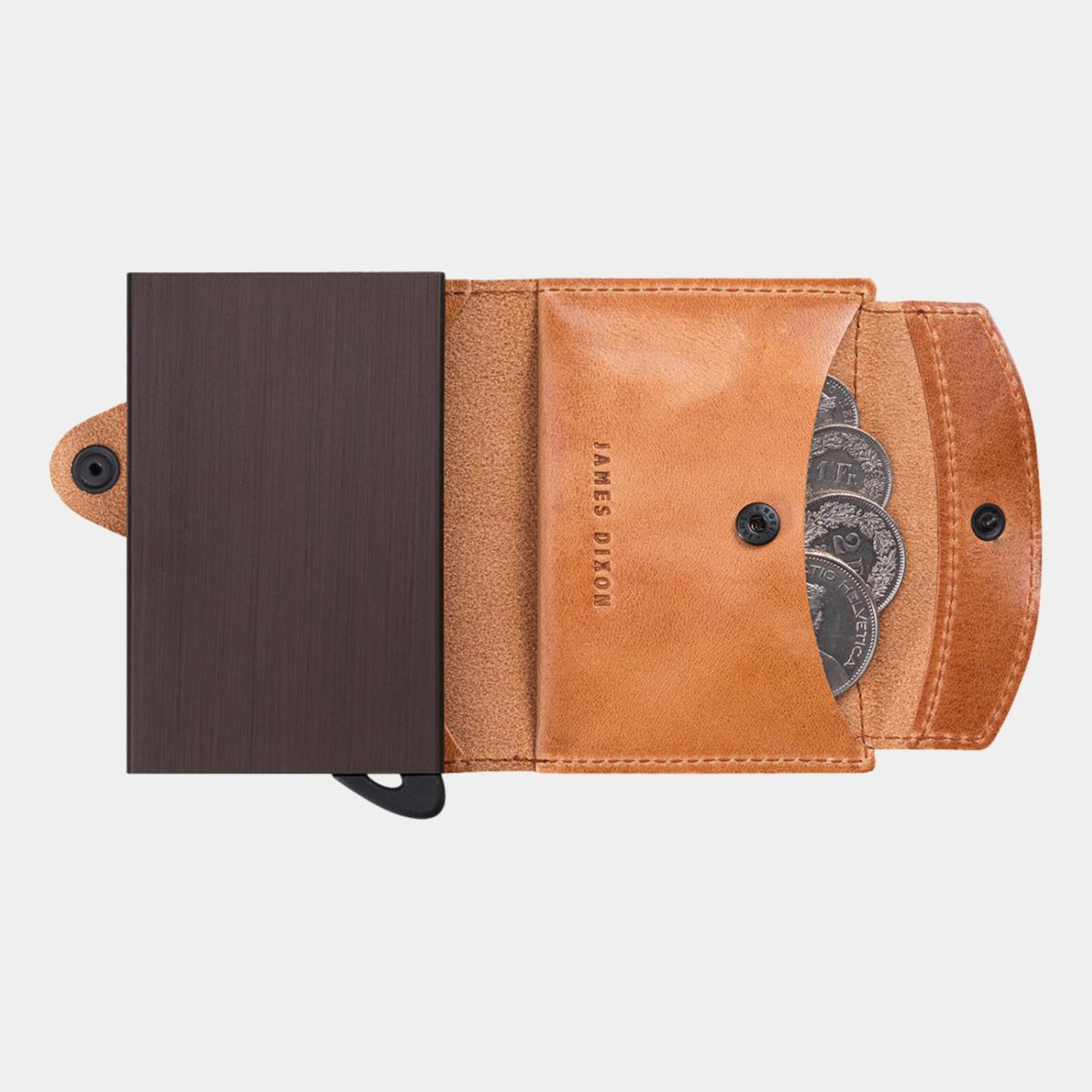jd0077 james dixon boton classic camel brown coin pocket wallet coins