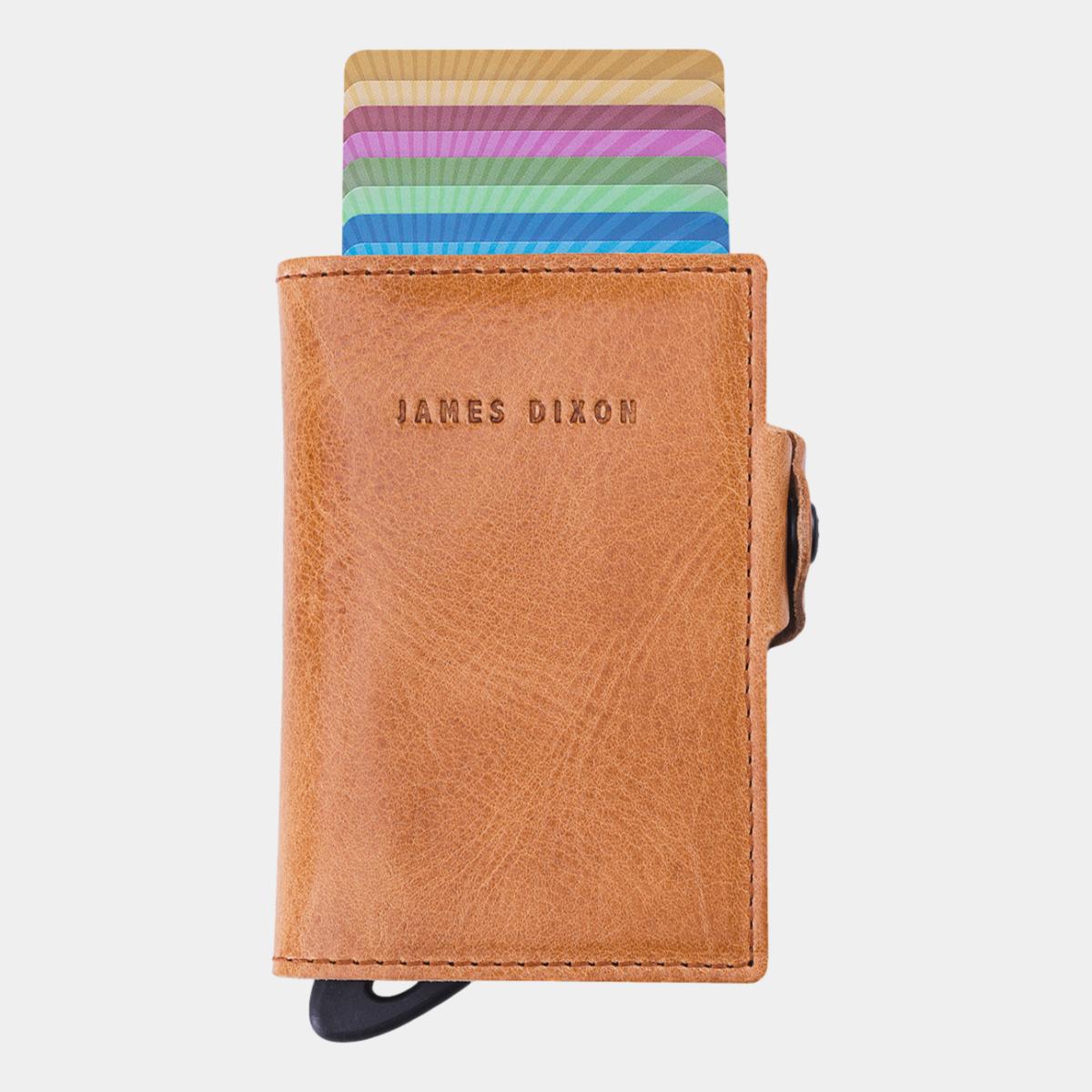 jd0077 james dixon boton classic camel brown coin pocket wallet front