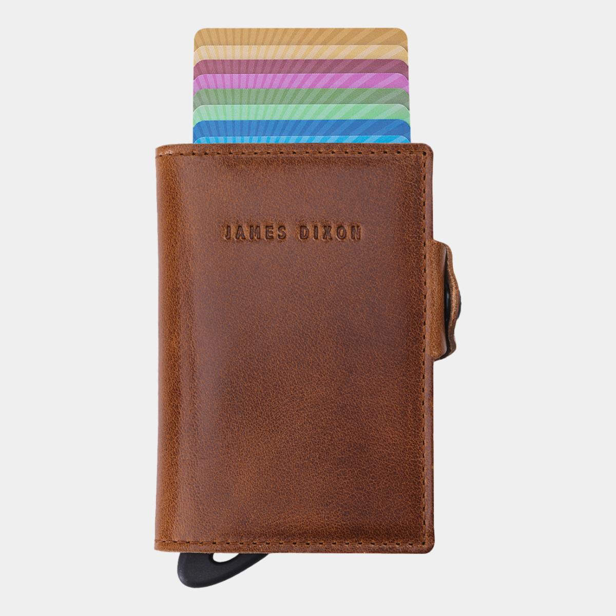 jd0080 james dixon boton classic havana brown coin pocket wallet front