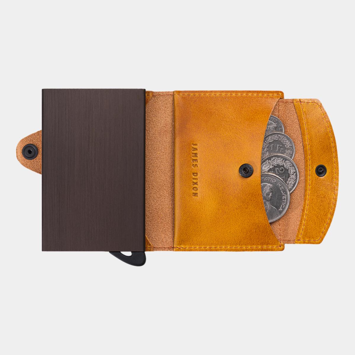 jd0081 james dixon boton classic ochre coin pocket wallet coins