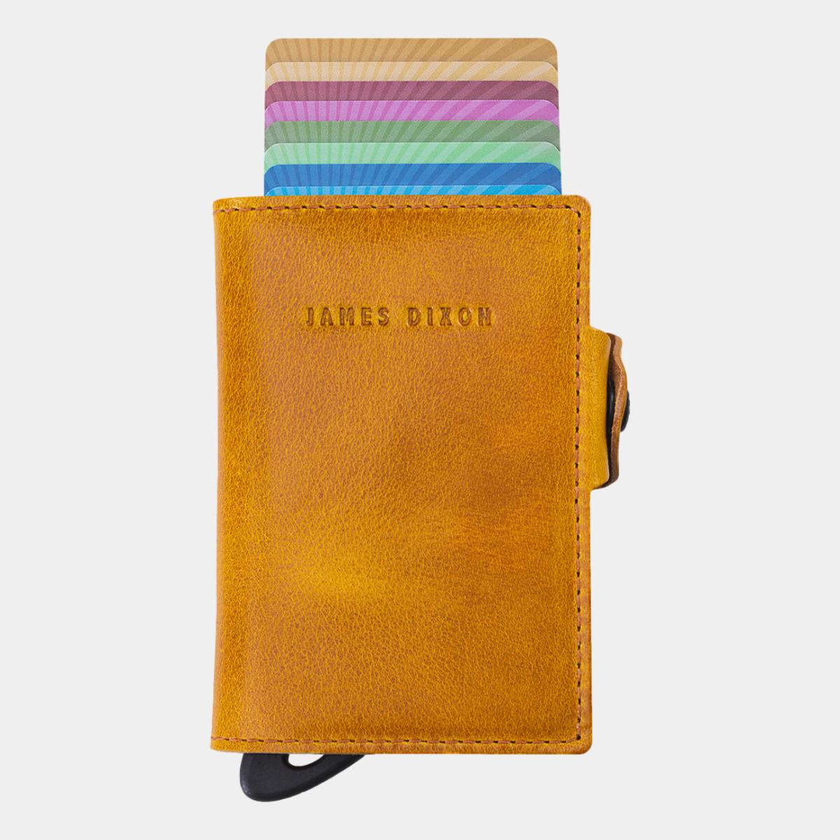 jd0081 james dixon boton classic ochre coin pocket wallet front
