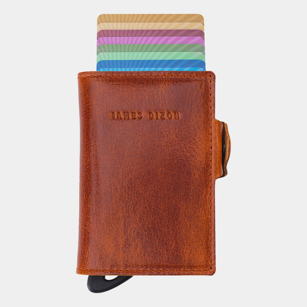 jd0083 james dixon boton classic rust coin pocket wallet front