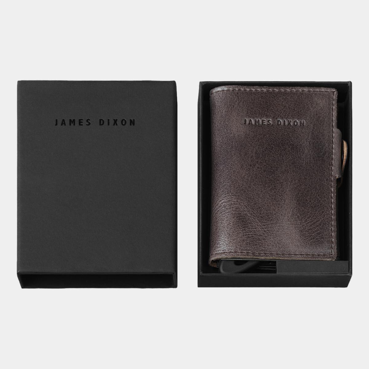 jd0084 james dixon boton classic saddle brown coin pocket wallet box