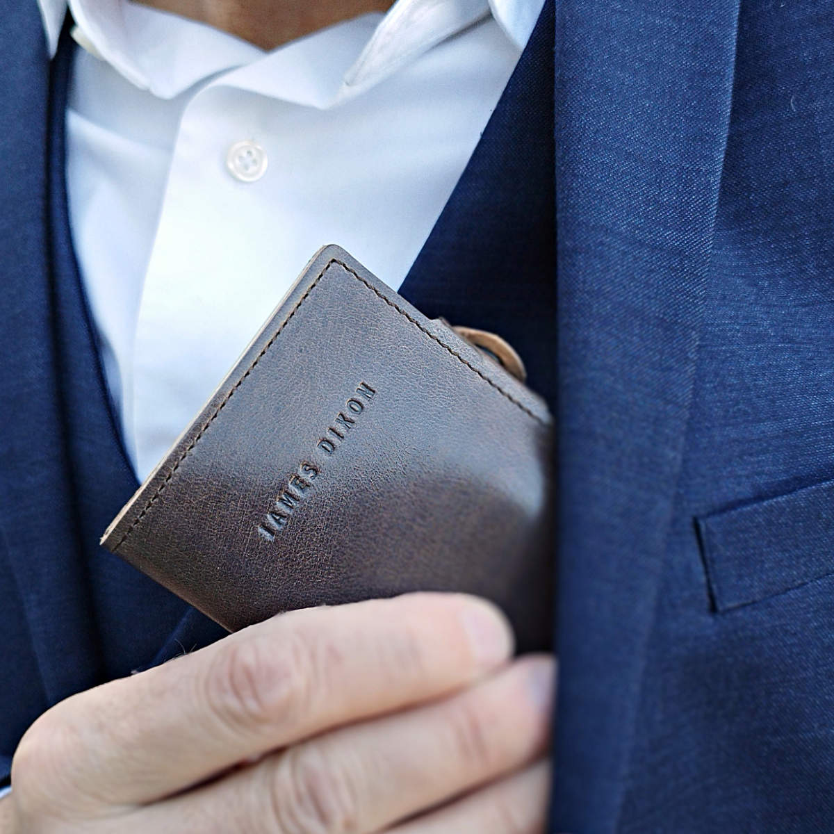 Saddle Brown - Classic - Monedero - Botón - Cartera