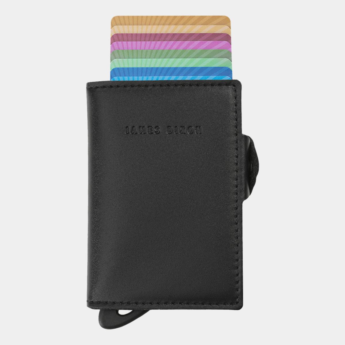 jd0085 james dixon boton one all black coin pocket wallet front