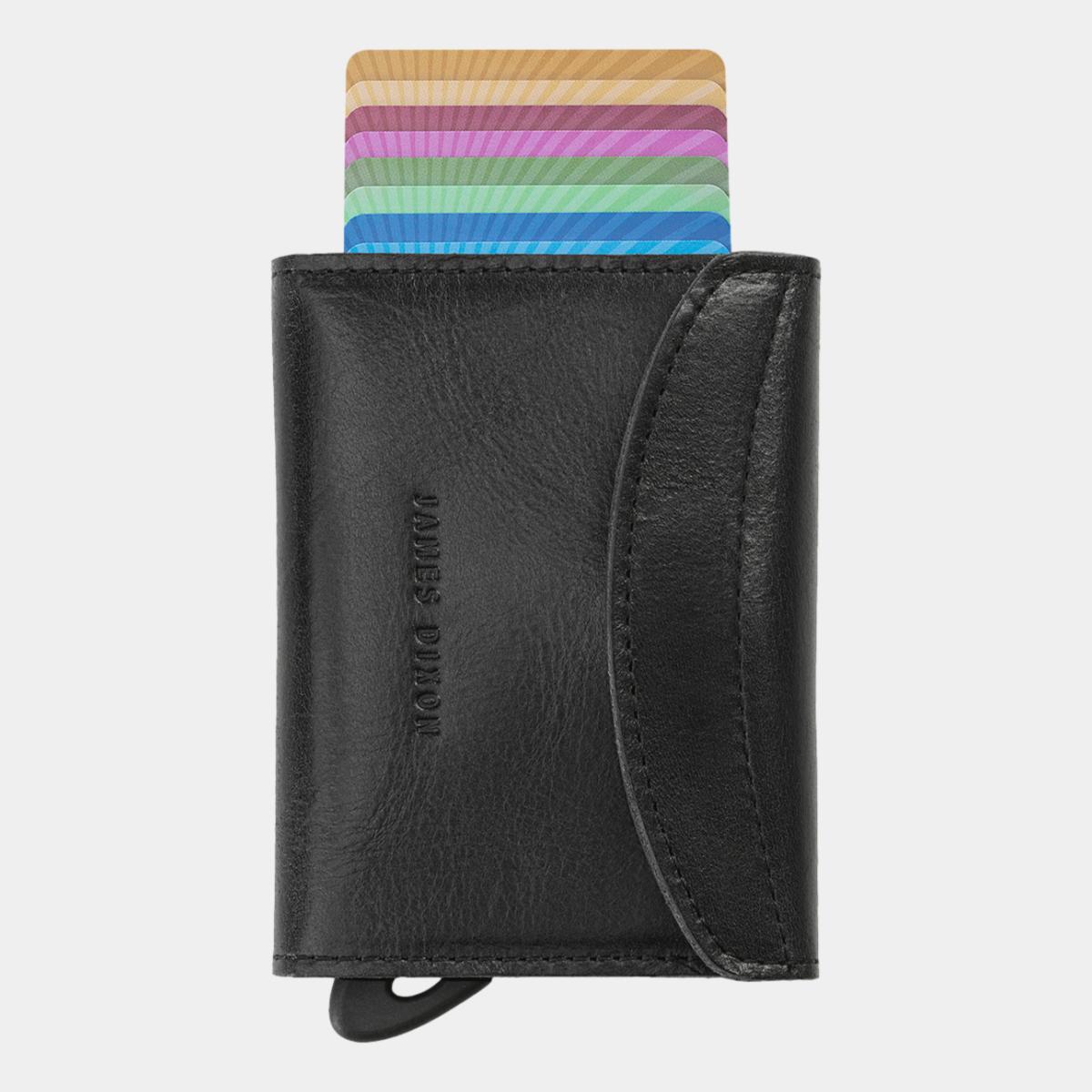 jd0087 james dixon grande classic all black wallet front