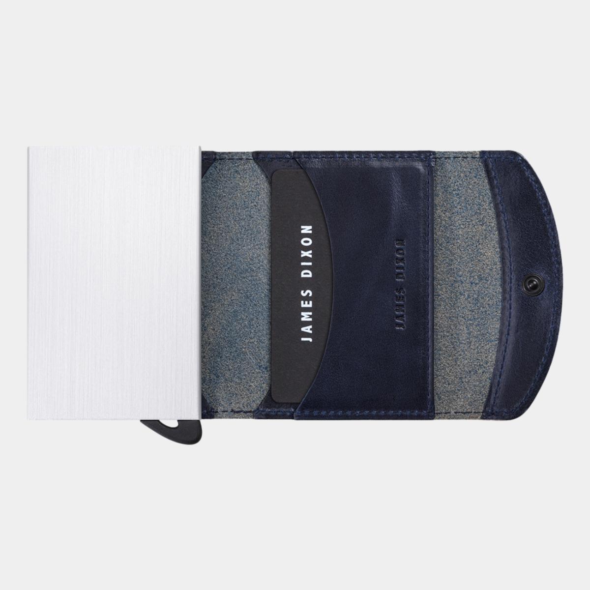 jd0089 james dixon grande classic blue wallet open