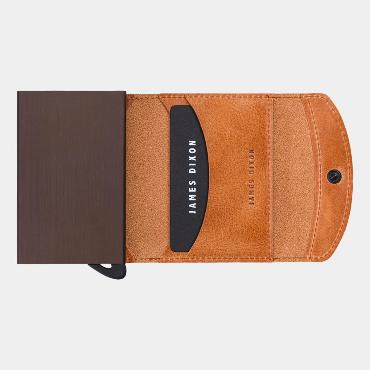 jd0091 james dixon grande classic camel brown wallet open