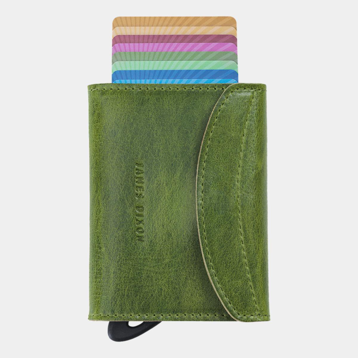 jd0093 james dixon grande classic green wallet front