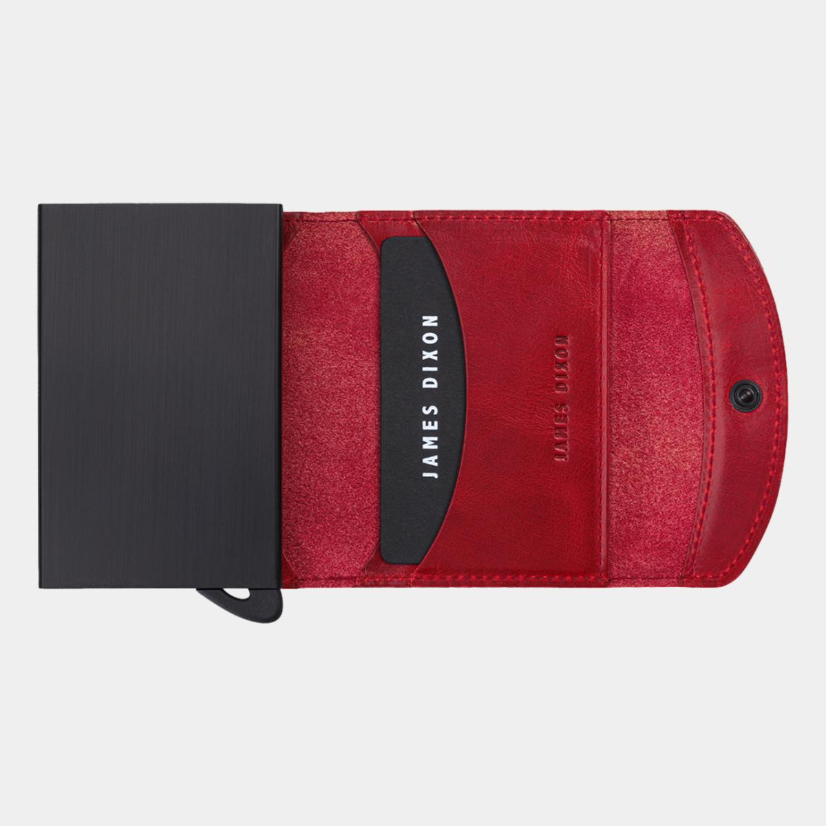 jd0096 james dixon grande classic red wallet open