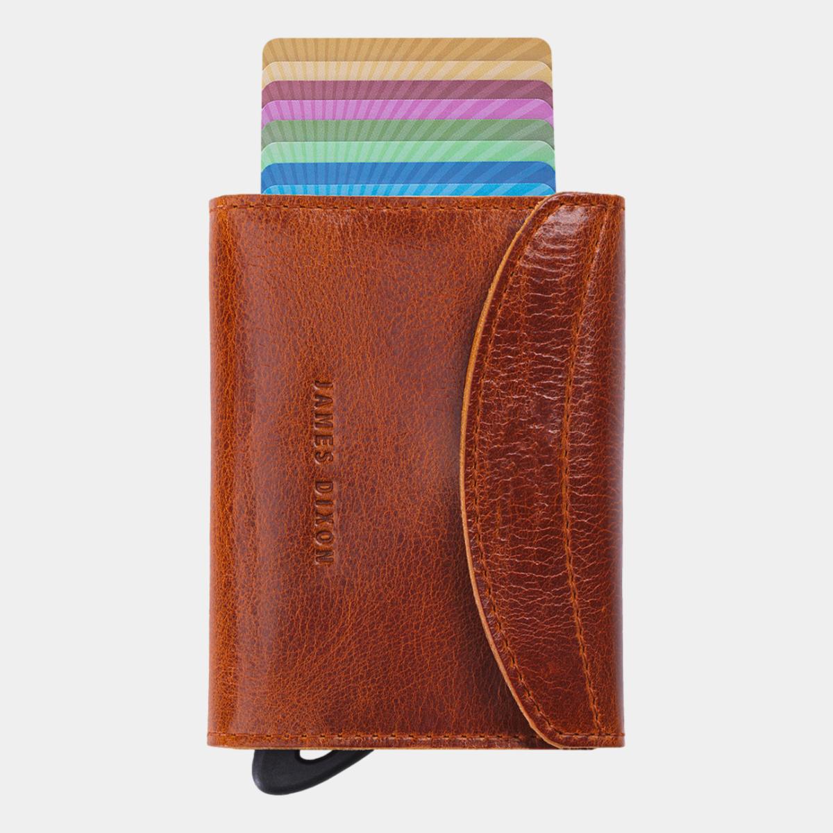 jd0097 james dixon grande classic rust wallet front