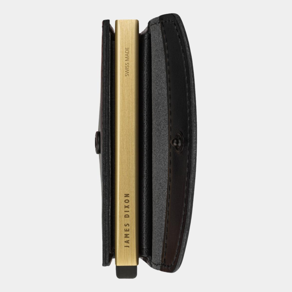 jd0102 james dixon grande classic black gold coin pocket wallet side
