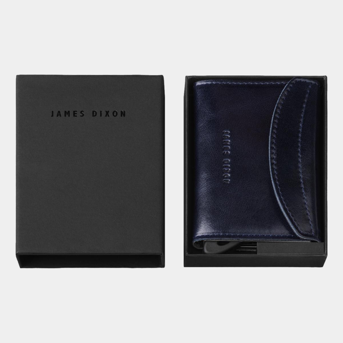 jd0103 james dixon grande classic blue coin pocket wallet box