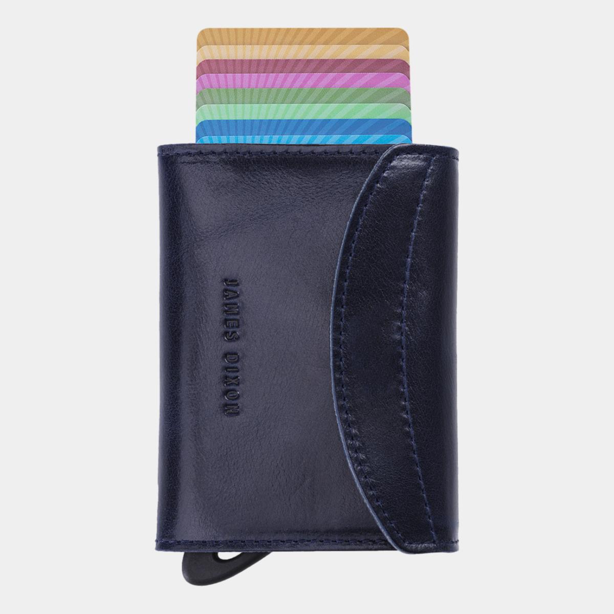 jd0103 james dixon grande classic blue coin pocket wallet front