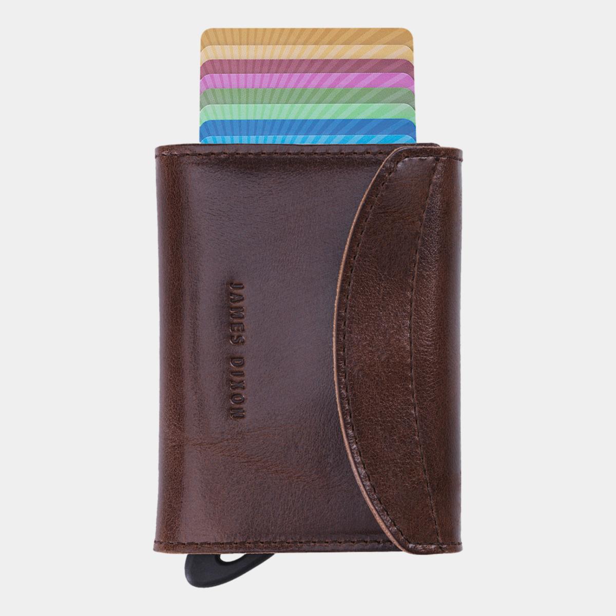 jd0104 james dixon grande classic cacao brown coin pocket wallet front