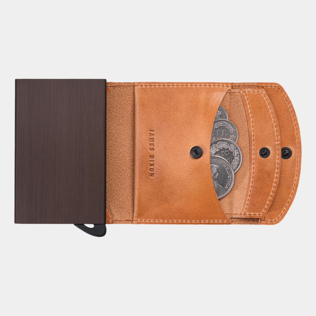 jd0105 james dixon grande classic camel brown coin pocket wallet coins