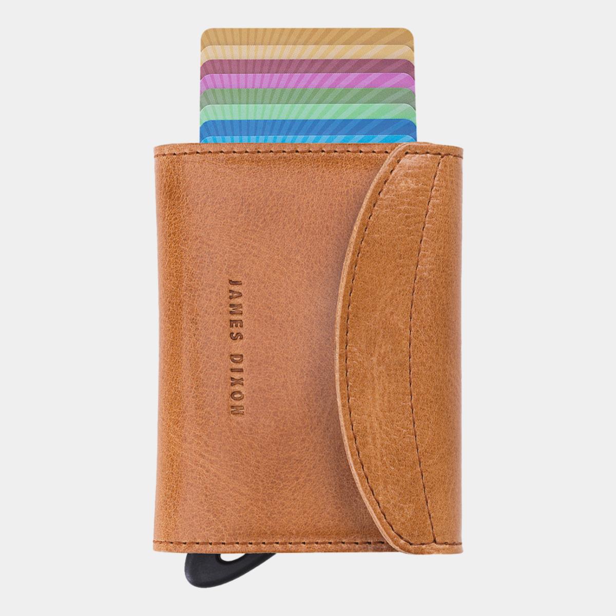 jd0105 james dixon grande classic camel brown coin pocket wallet front