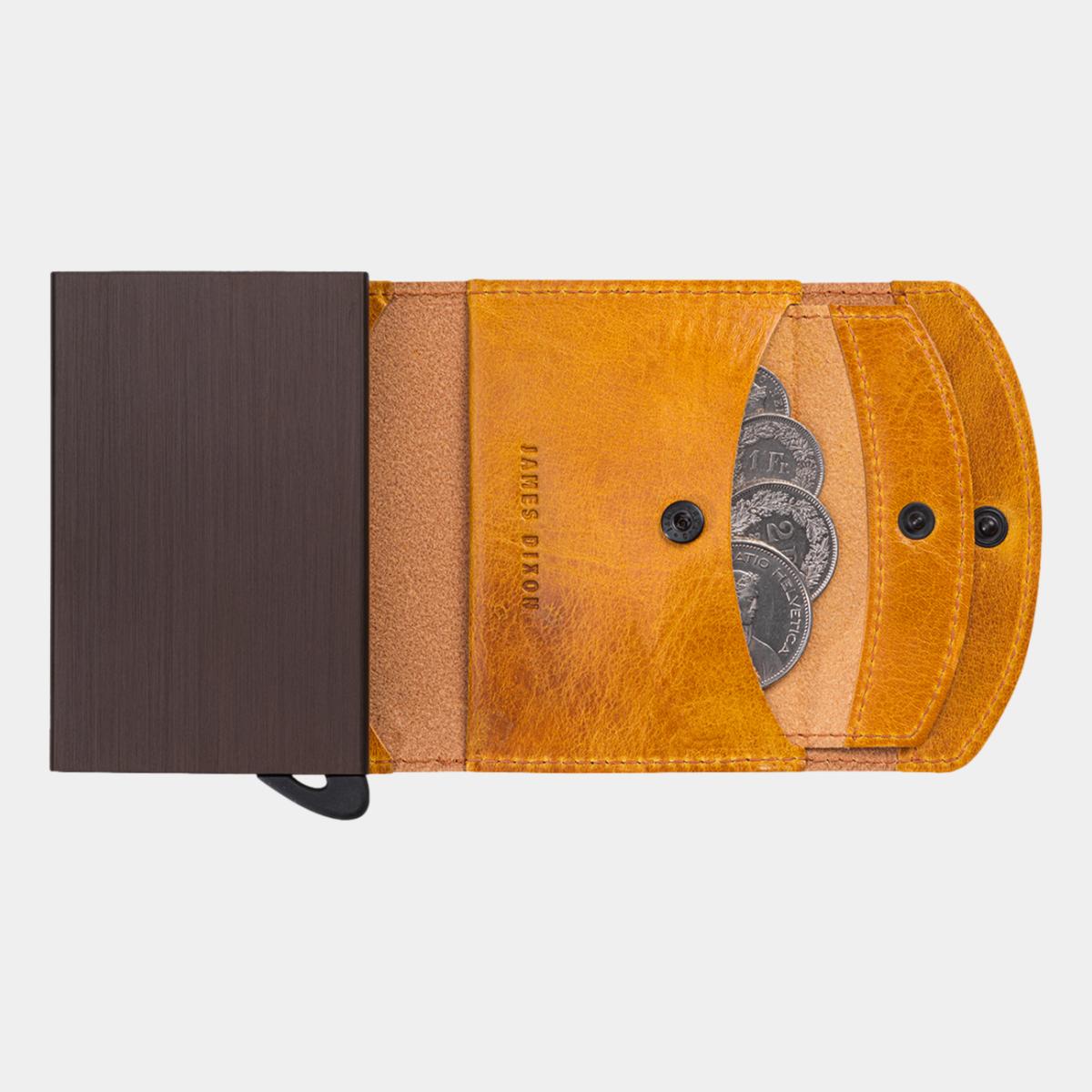 jd0109 james dixon grande classic ochre coin pocket wallet coins