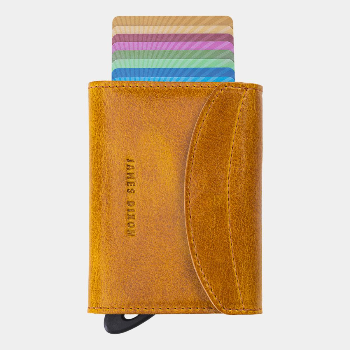 jd0109 james dixon grande classic ochre coin pocket wallet front