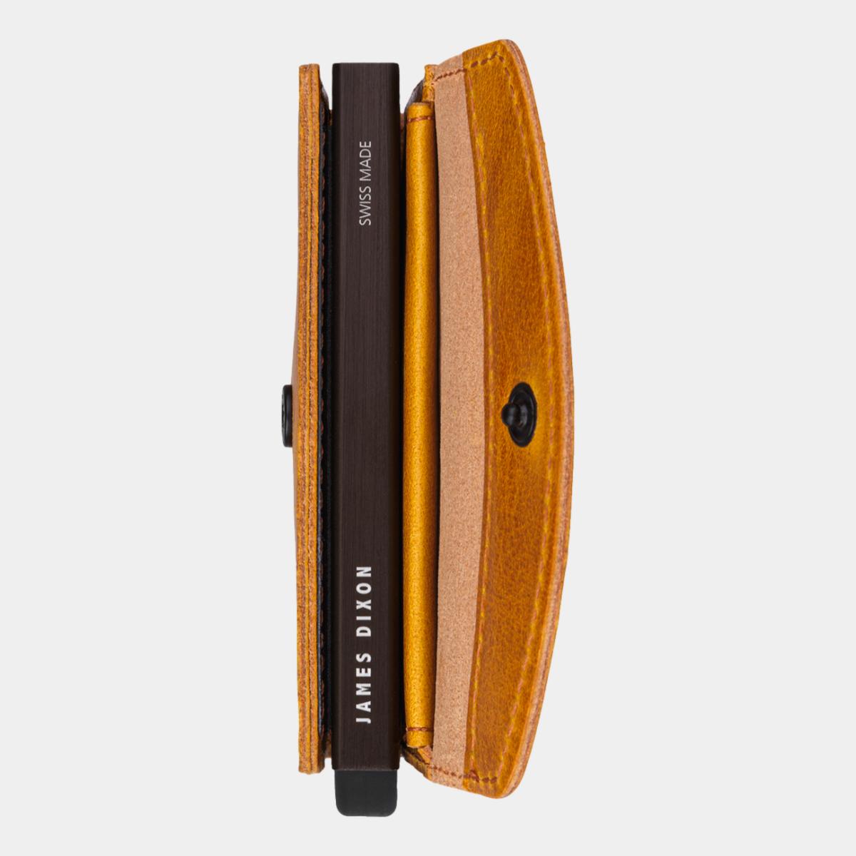 jd0109 james dixon grande classic ochre coin pocket wallet side