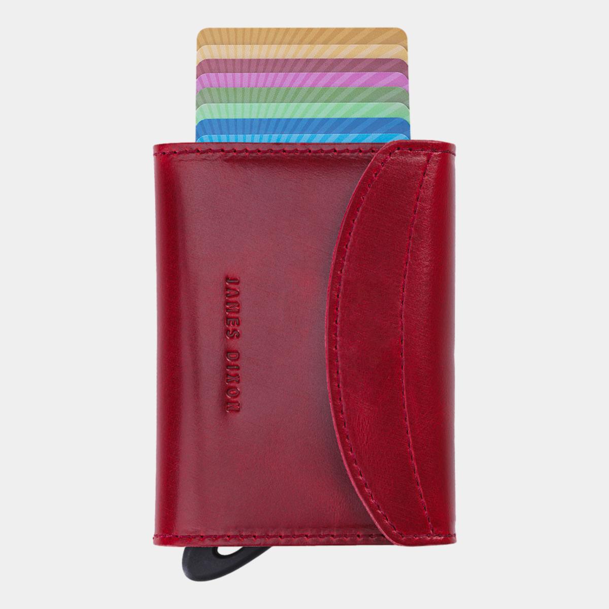 jd0110 james dixon grande classic red coin pocket wallet front
