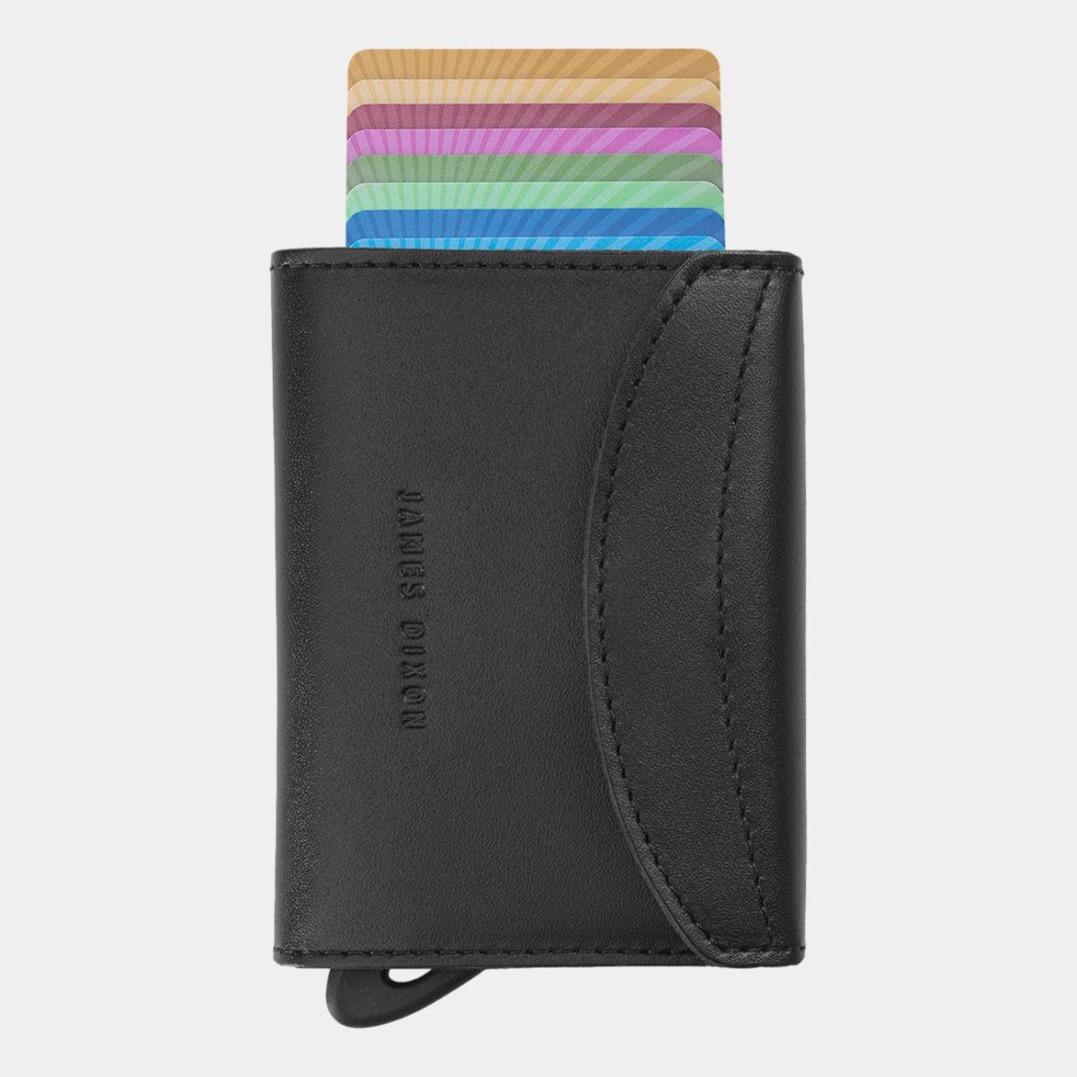 jd0113 james dixon grande one all black coin pocket wallet front