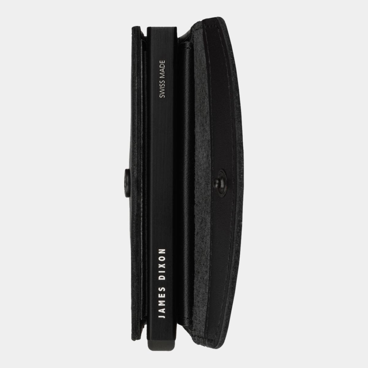 jd0113 james dixon grande one all black coin pocket wallet side