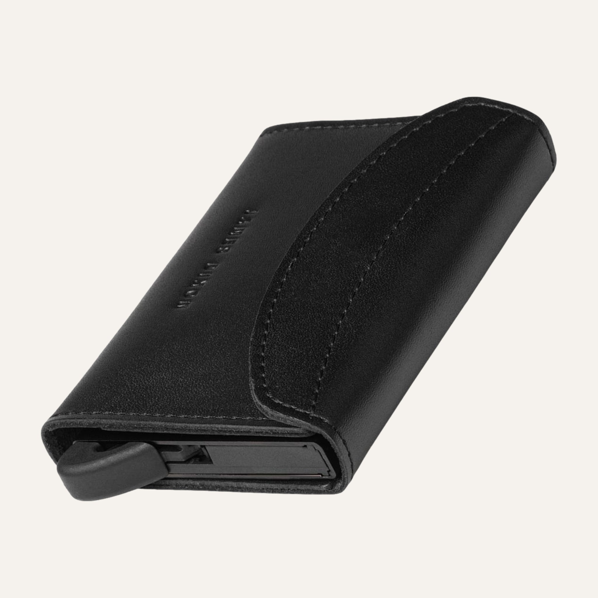 James Dixon Slim RFID Wallet, Black, One, Coin Pocket, Flap
