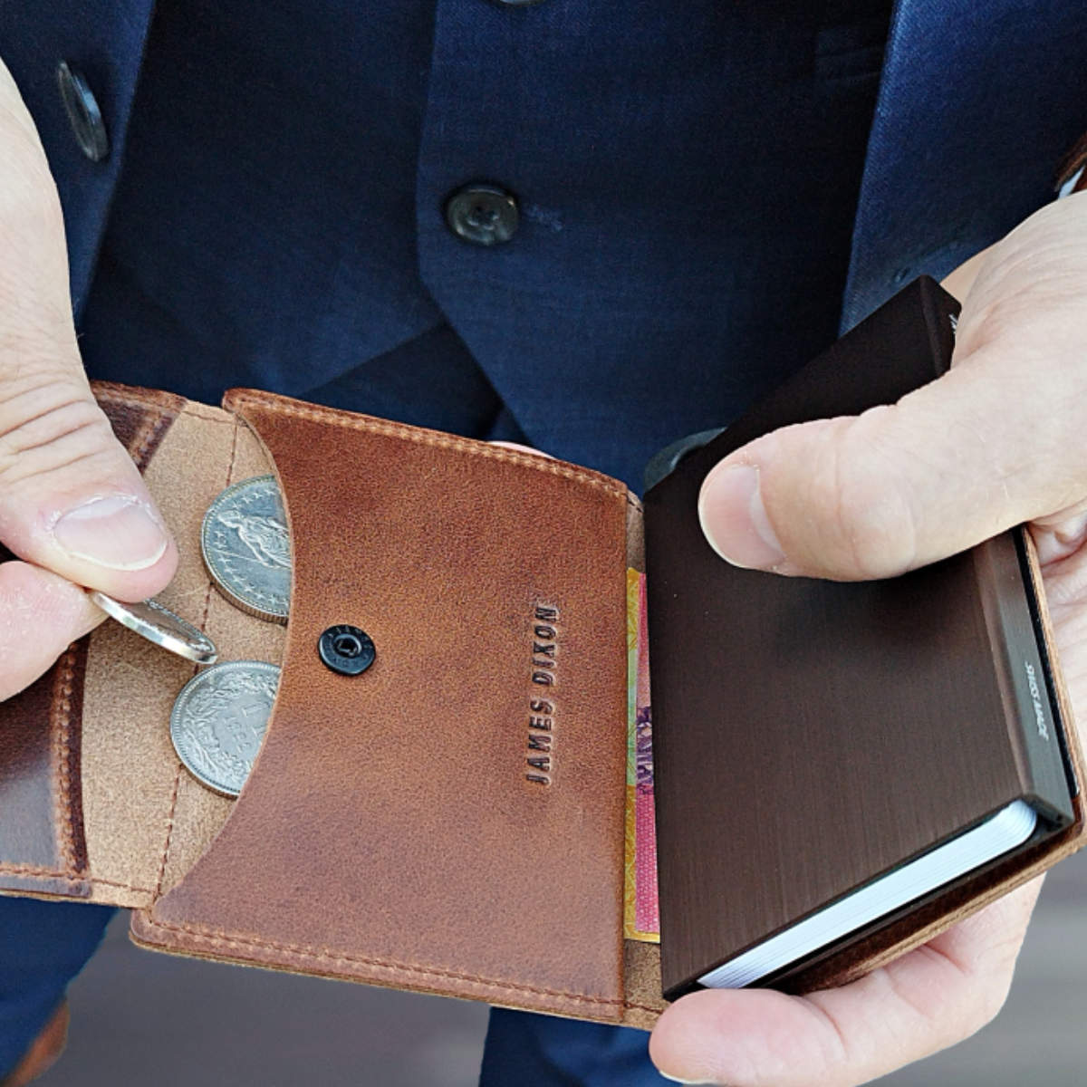 Havana Brown - Classic - Münzfach - Portemonnaie