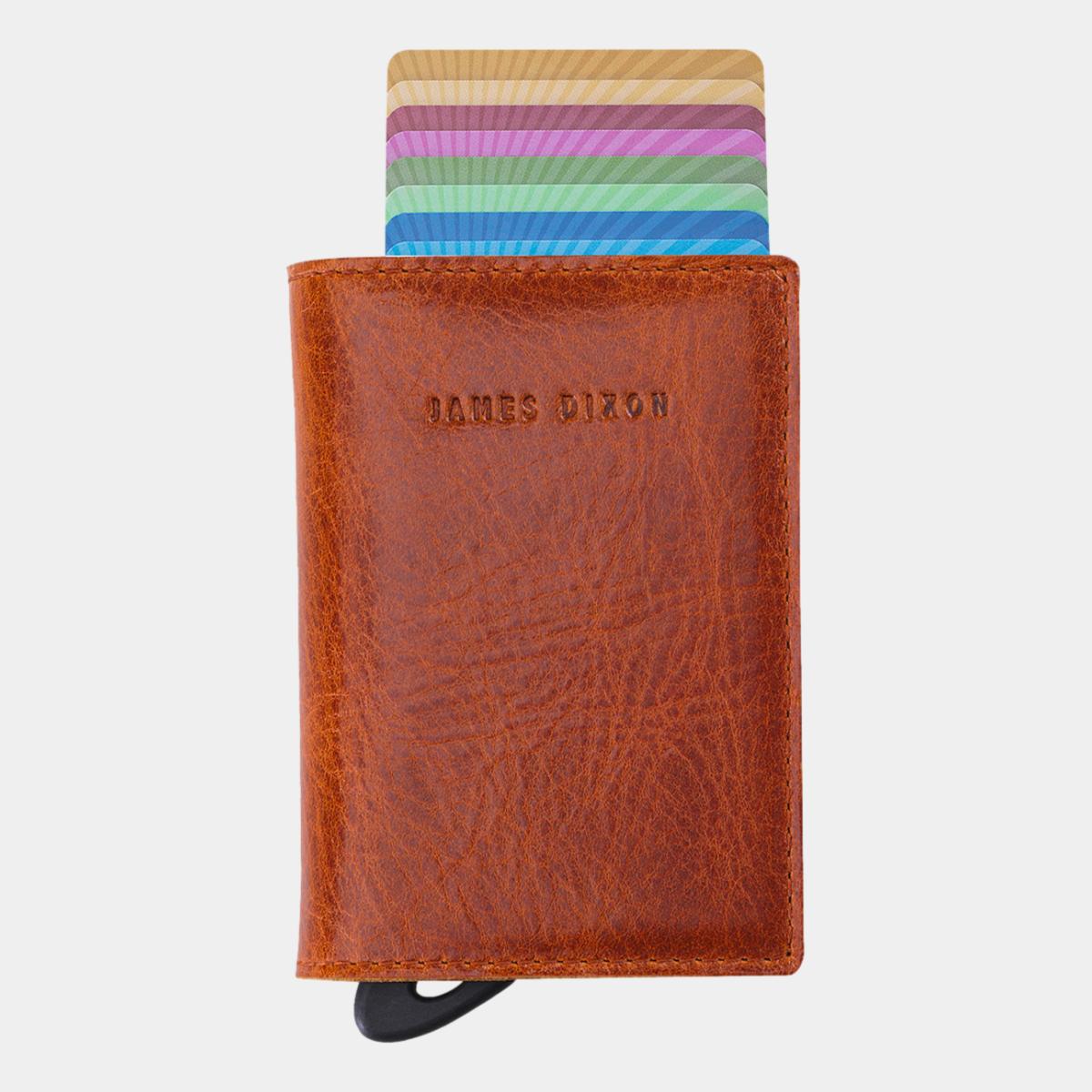 jd0119 james dixon puro classic rust coin pocket wallet front