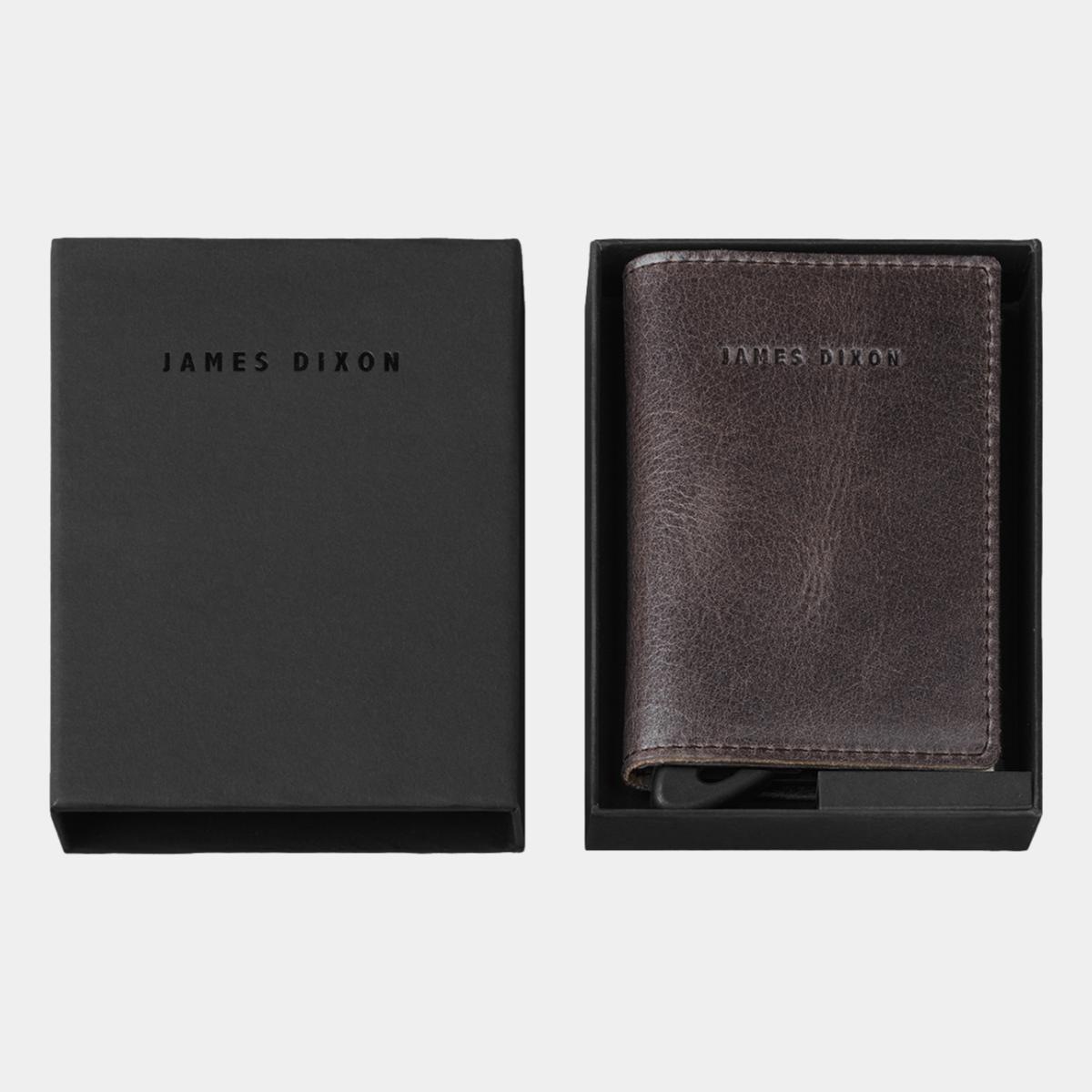 jd0120 james dixon puro classic saddle brown coin pocket wallet box
