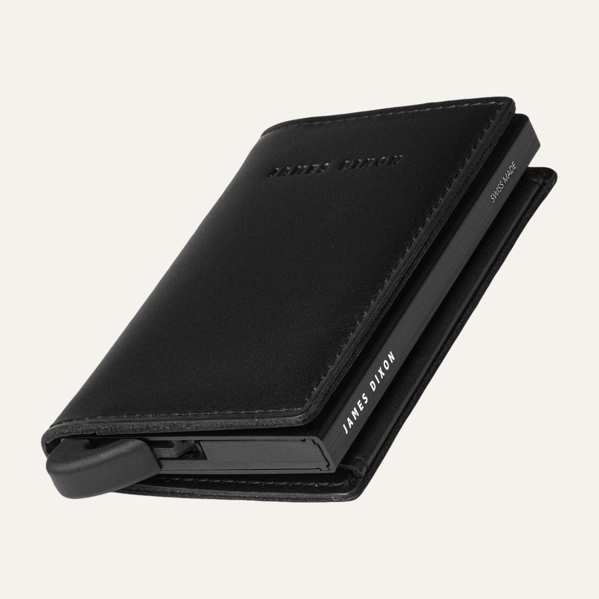 James Dixon Slim RFID Wallet, Black, One, Coin Pocket