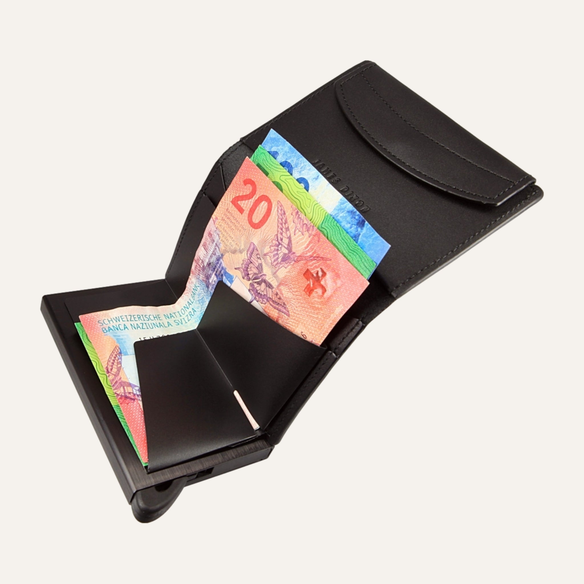 Black - One - Coin Pocket - Wallet