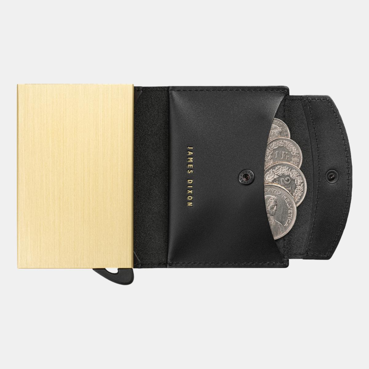 jd0122 james dixon puro one black gold coin pocket wallet coins