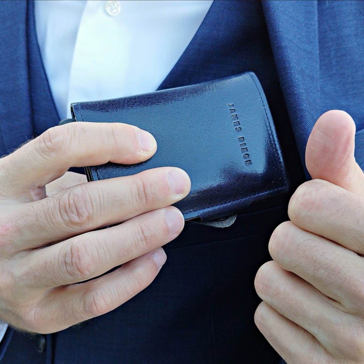 All Black - Classic - Bouton - Porte-cartes