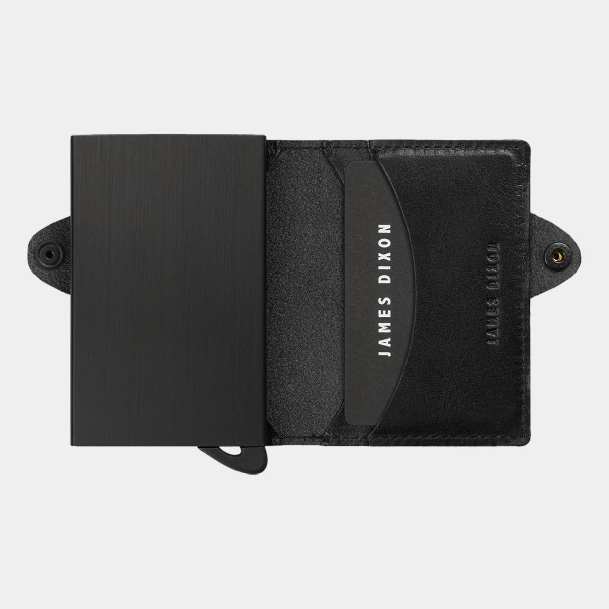 jd0123 james dixon boton classic all black wallet open