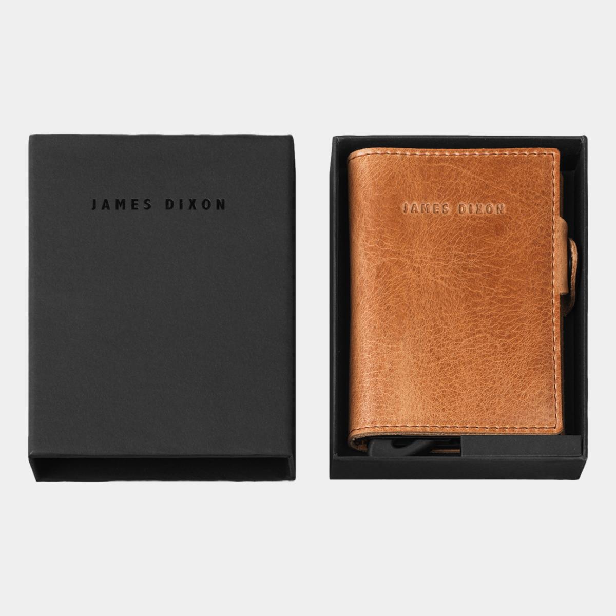 jd0127 james dixon boton classic camel brown wallet box
