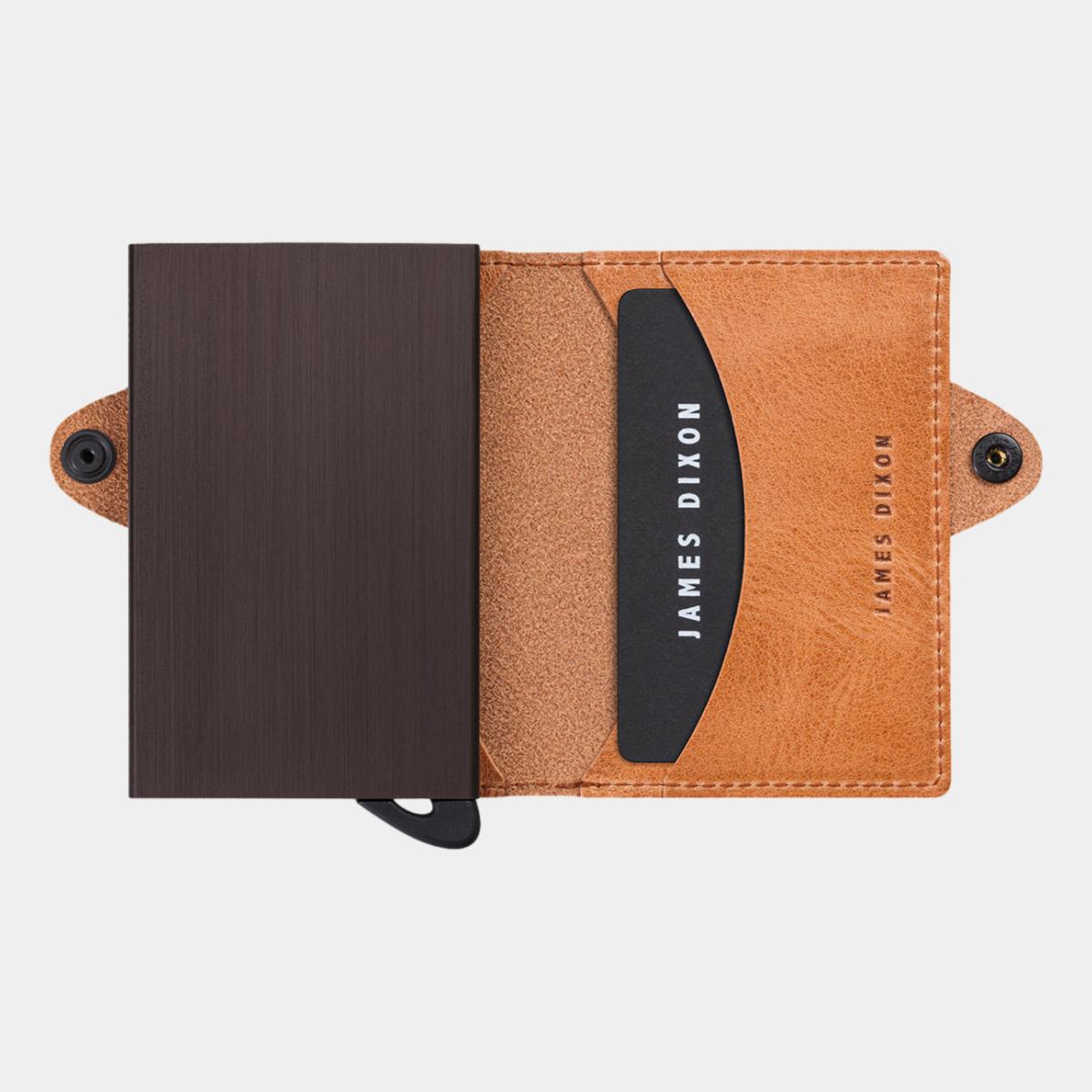 jd0127 james dixon boton classic camel brown wallet open