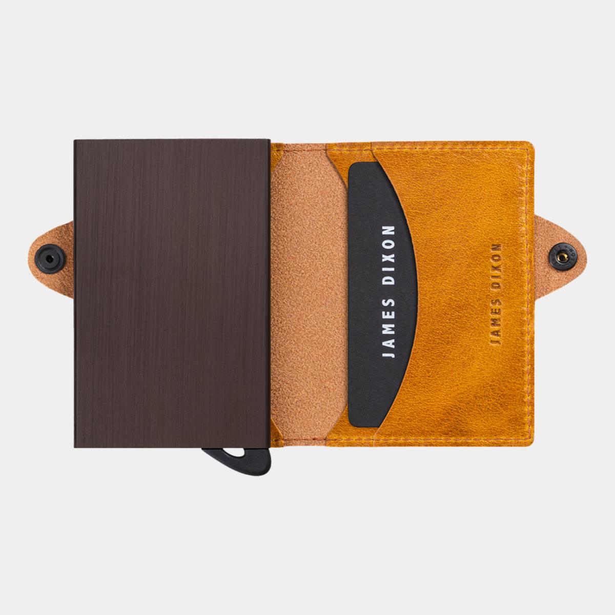 jd0131 james dixon boton classic ochre wallet open